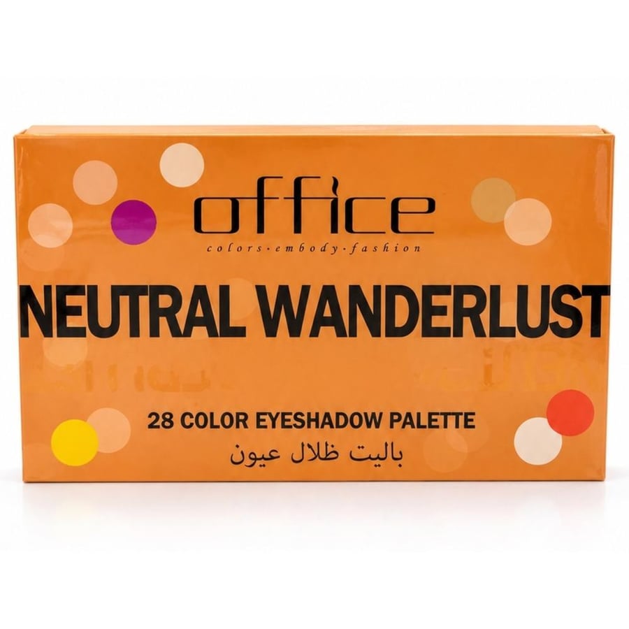 باليت ظلال عيون OFFICE Neutral Wanderlust من زاوية أخرى