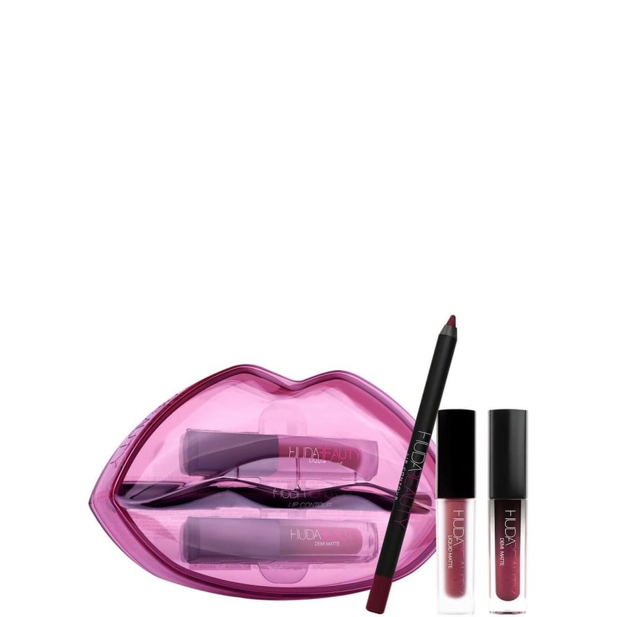 طقم شفاه Huda Beauty Matte Cream Famous Bawse
