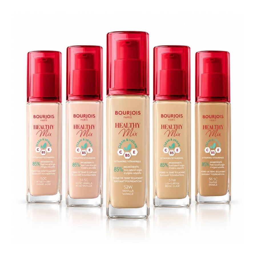 كريم أساس Bourjois Healthy Mix بخمس درجات
