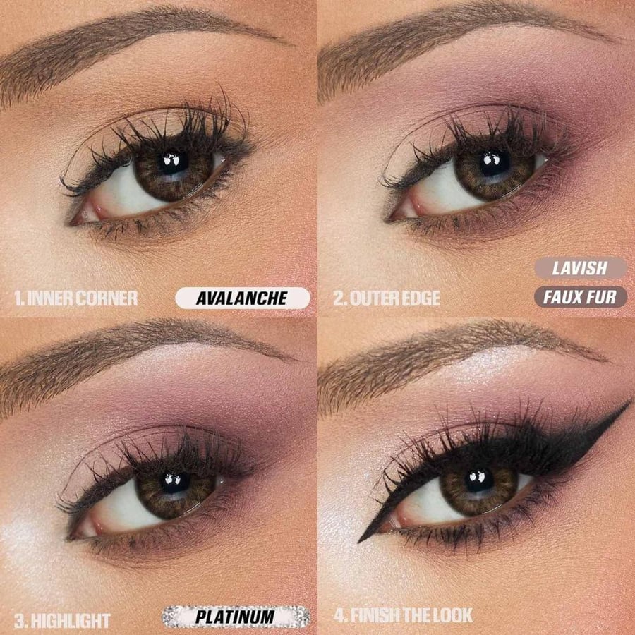 درجات باليت ظلال عيون Huda Beauty Icy Nude لقطة ثانية