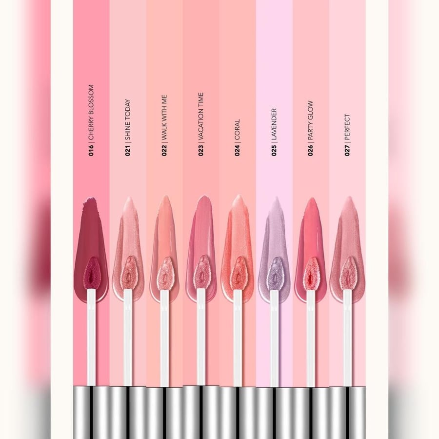 درجات ملمع شفاه Flormar Dewy Lip Glaze لقطة ثانية