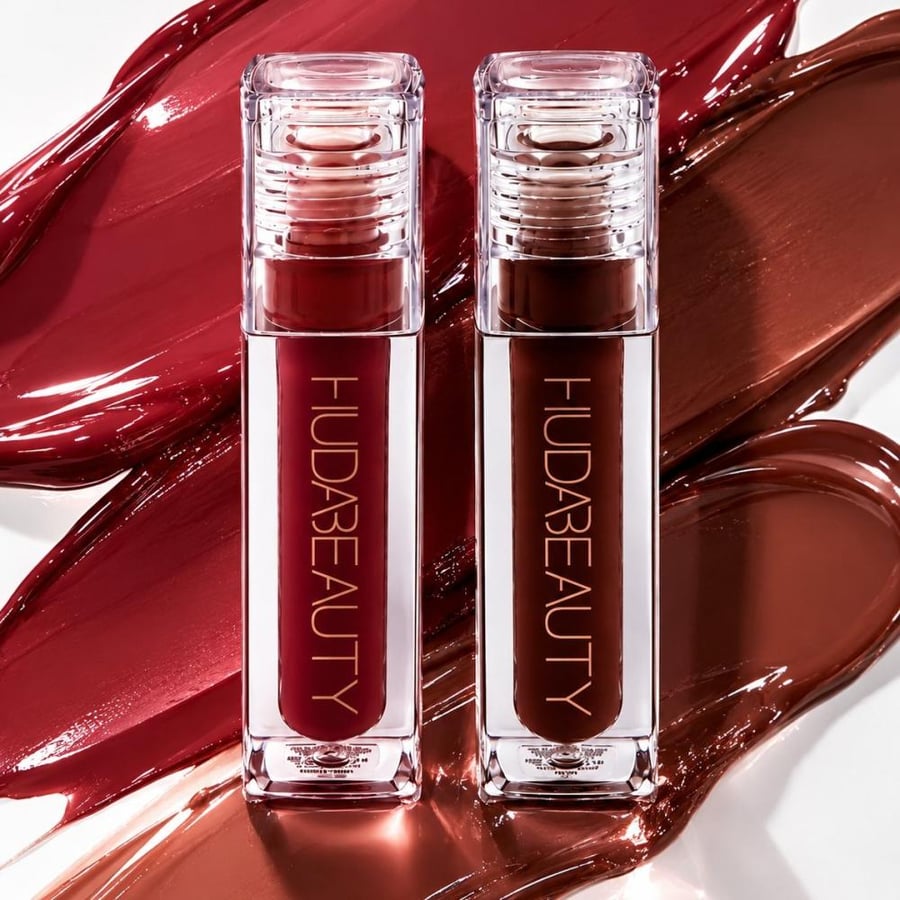 قوام قلوس Huda Beauty Faux Filler Extra Shine عن قرب