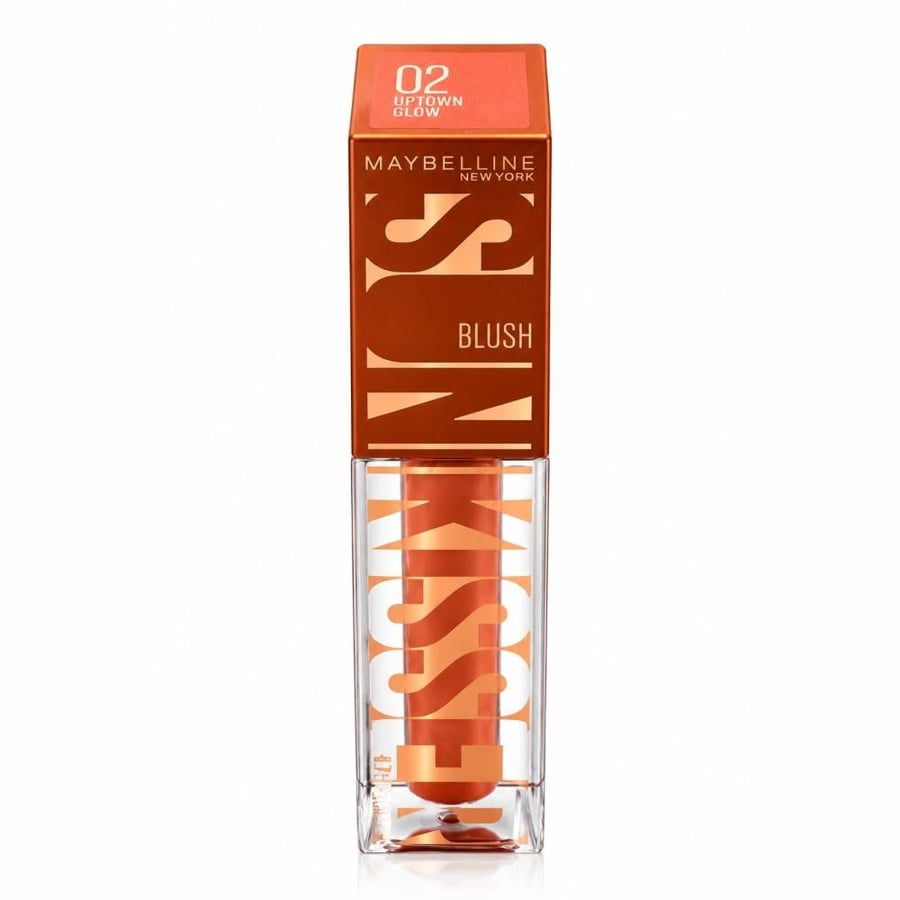 قوام بلاشر سائل Maybelline Sunkisser Blush 02 Uptown Glow عن قرب