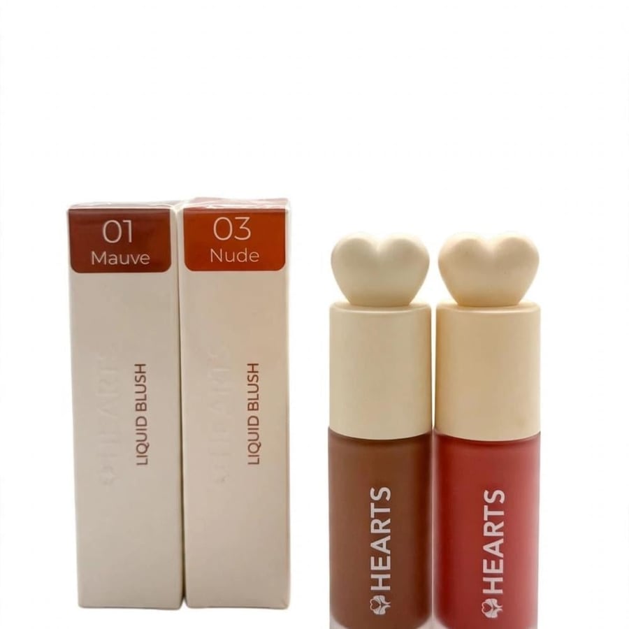 بلاشر سائل HEARTS Liquid Blush مع العلبة