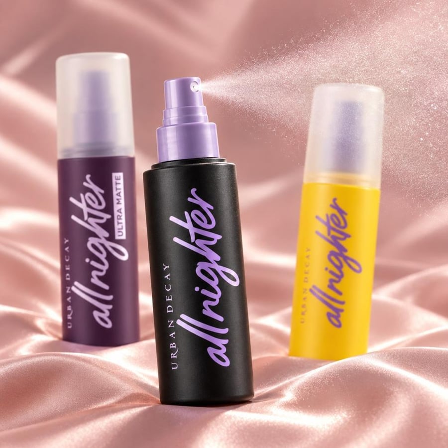 قوام بخاخ مثبت المكياج Urban Decay All Nighter عن قرب