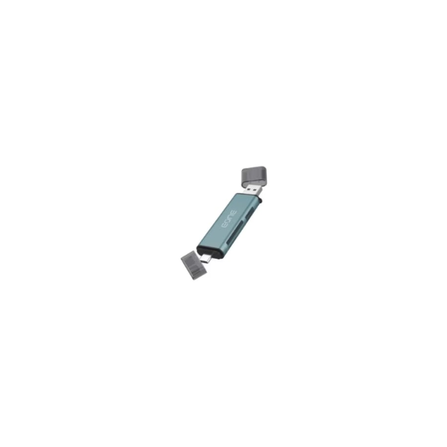 قارئ بطاقات وموزع بيانات EONE الذكي (3 في 1) – سرعة نقل فائقة 5Gbps بمنفذين USB-C و USB-A