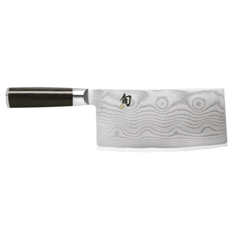 ساطور خضروات صيني من Shun Classic بحديد دمشقي - 7 بوصة