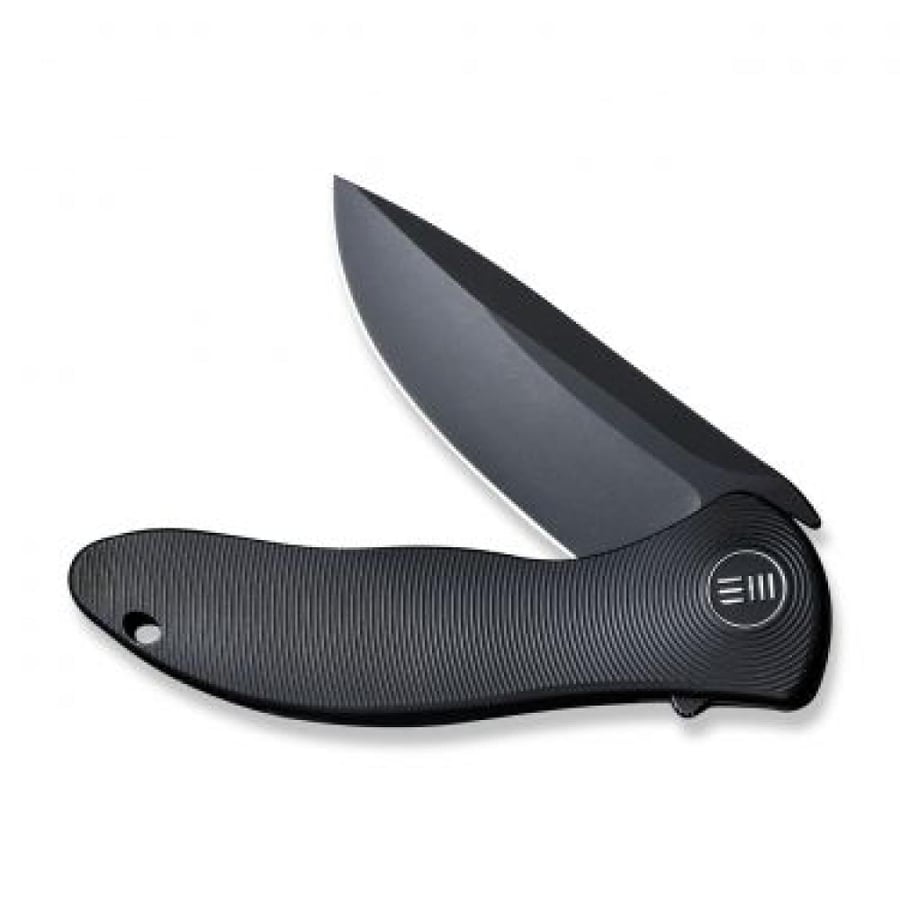 سكين WE KNIFE Synergy2v2، مقبض تيتانيوم متكامل أسود - نصل دروب بوينت CPM 20CV ستونووش أسود