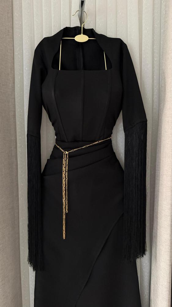 فستان سهرة اسود