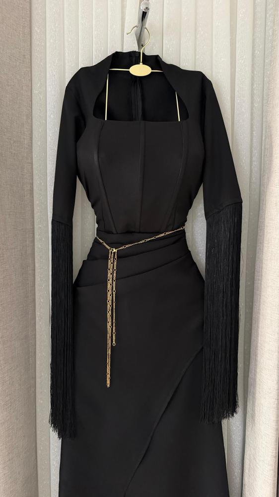 فستان سهرة اسود