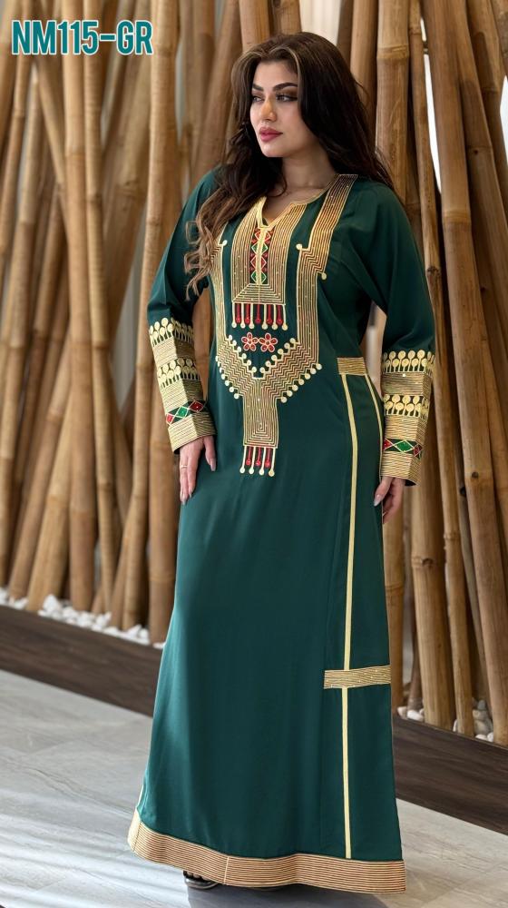 جلابية عسيري تطريز راقية