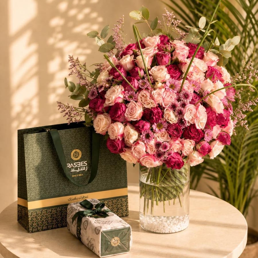 فازة مع عطر رسيس