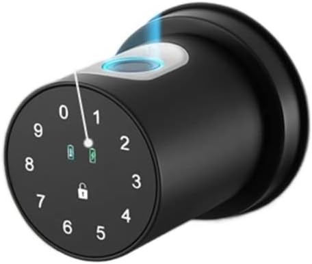 Fingerprint Door Lock Electronic Lock Tuya Smart Lock Knob Bluetooth Smartlife Cylindrical fingerprint Electronic Code Lock APP Control Lift Up