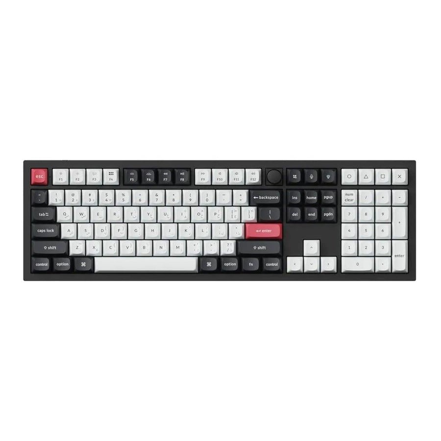 كيكرون q6 he كيبورد ألعاب لاسلكي qmk، 100% rgb، سويتش gateron double-rail magnetic nebula، ar/en، أسود
