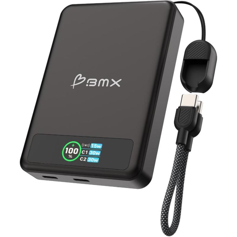 باور بانك BMX SolidSafe - 10000 مللي امبير اسود