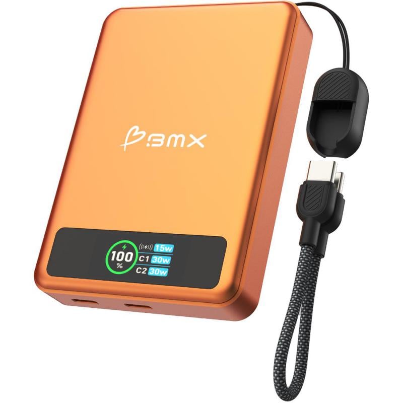 باور بانك BMX SolidSafe - 10000 مللي امبير برتقالي