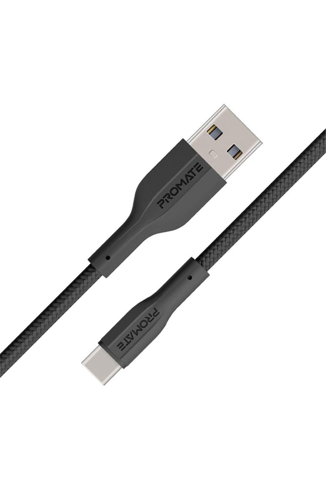 بروميت كابل USB إلى USB-C، بطول 2 متر، كابل شحن من السيليكون المتين من النوع C مع شحن سريع 2 أمبير ومزامنة بيانات بسرعة 480 ميجابت في الثانية، مصمم للهواتف الذكية وأجهزة iPad MP00000715