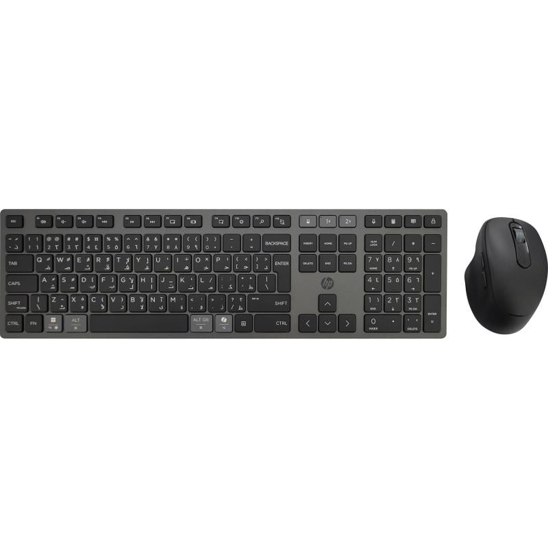 طقم كيبورد وماوس HP 720 - لاسلكي 2.4 جيجاهيرتز / بلوتوث اسود