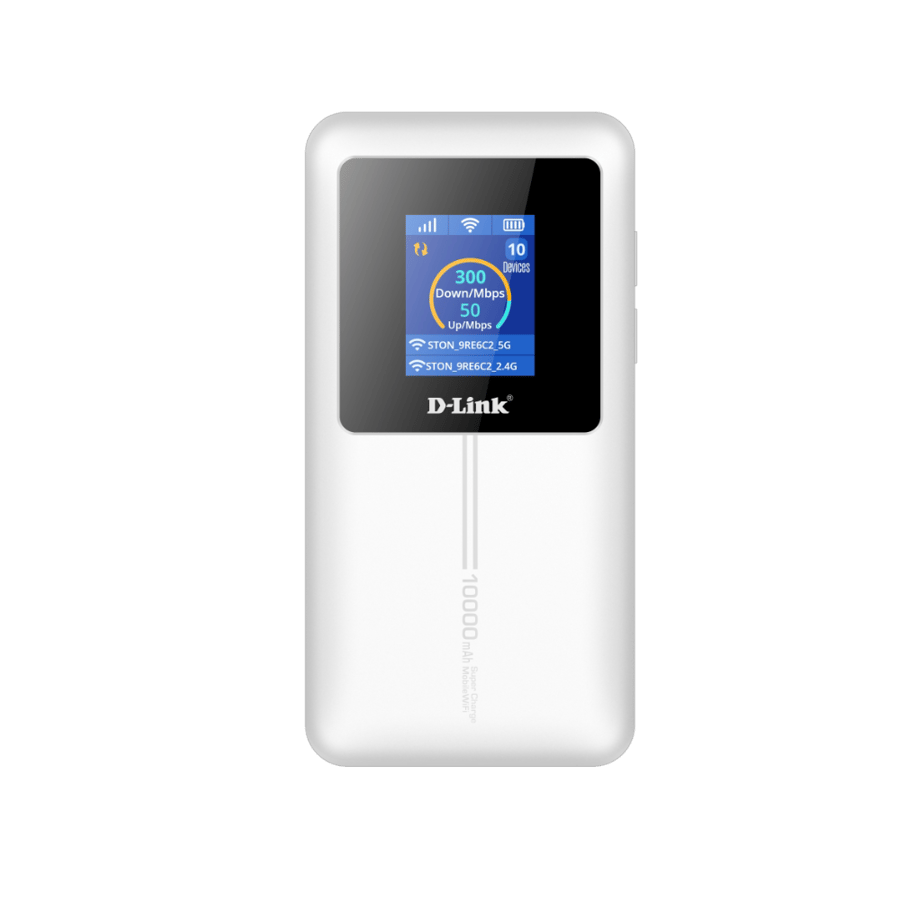 دي لينك راوتر واي فاي محمول D-Link 4G LTE، دون قيود، لا يحتاج إلى خط، يعمل مع أي مزود خدمة، سرعة تنزيل 150 ميجابت/ثانية، سيم مزدوج مع تحويل تلقائي عند التعطل، واي فاي مزدوج النطاق، للاستخدام