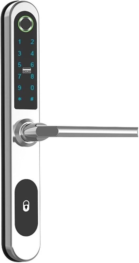 Smart Door Knob Smart Lock For Tuya Broken Bridge Fingerprint Lock Biometric Fingerprint Handle For Sliding Door With Bluetooth