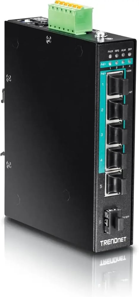 سويتش PoE TRENDnet 5-PORT Hardened Indurstrial Gigabit Poe plus TI-PG541