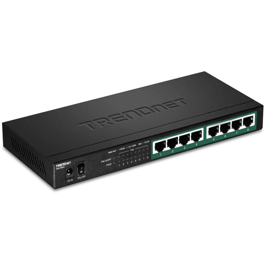 سويتش PoE TRENDnet TPE-TG84 8-Port Gigabit PoE plus Switch