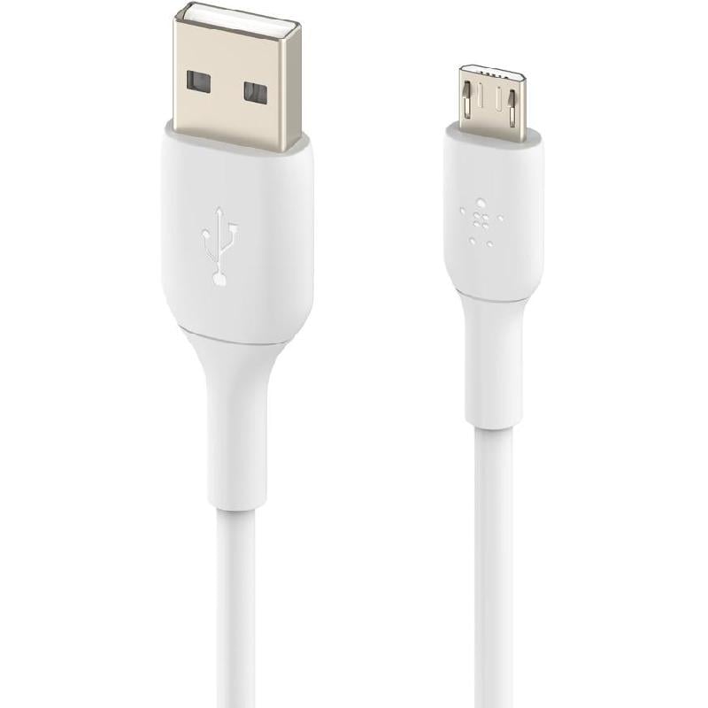 كيبل شحن ومزامنة Belkin Boost CHARGE - يو أس بي 2.0 الى مايكرو يو أس بي 1 متر ابيض