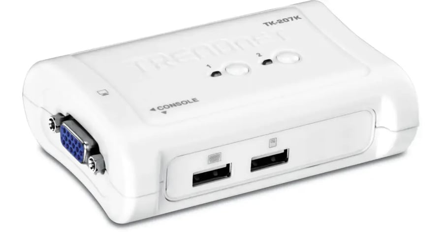 سويتش شبكة TRENDnet TK-207K 2-Port USB KVM Switch