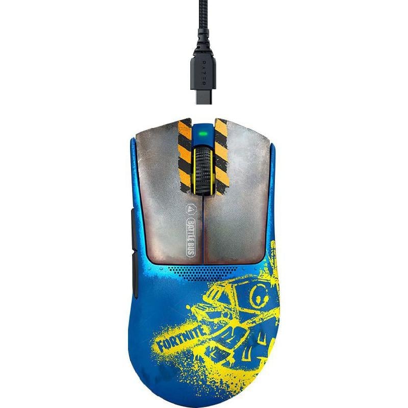 ماوس ألعاب Razer DeathAdder V3 Pro - لاسلكية بتردد 2.4 جيجاهرتز ار اف مستشعر Focus Pro بدقة 30000 DPI اسود (DeathAdder V3 Pro)