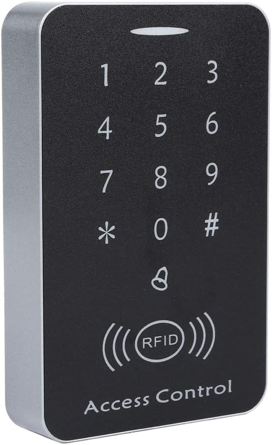 نظام التحكم في الوصول إلى الباب بتقنية تحديد الهوية بموجات الراديو، قارئ بطاقات RFID ولوحة مفاتيح، قفل باب متين بكلمة مرور، للتحكم الذكي في الوصول من