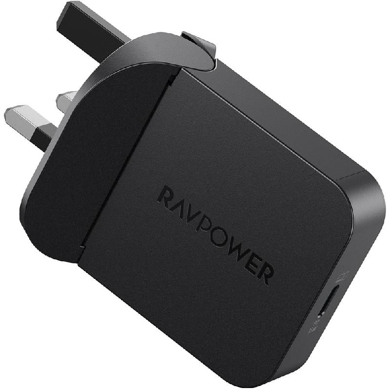 شاحن جداري RAVPower PD Pioneer - شاحن حائط USB-C واط 35 بقدرة اسود