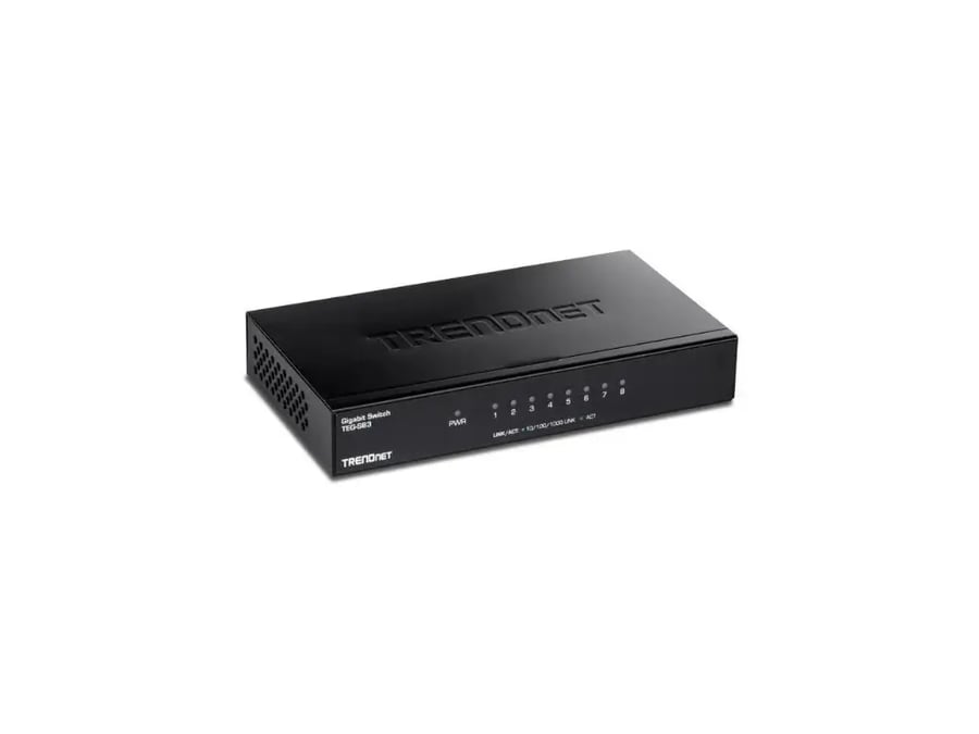 سويتش شبكة TRENDnet 8-Port Gigabit Desktop Switch TEG-S83