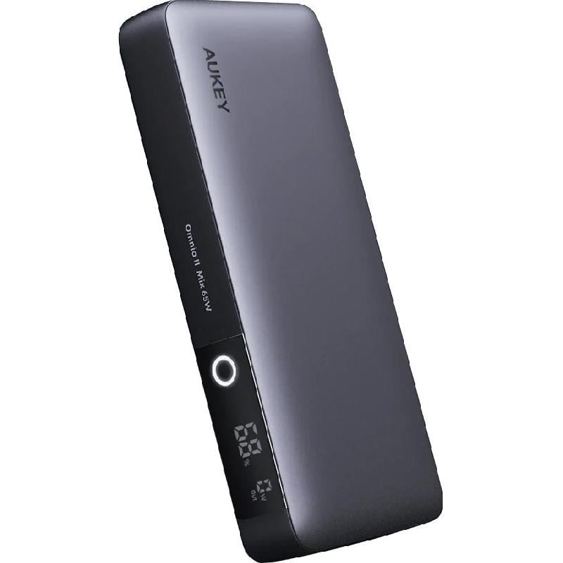 باور بانك Aukey Sprint X - (1X USB/2X USB-C) 3 يو أس بي 20000 مل أمبير اسود
