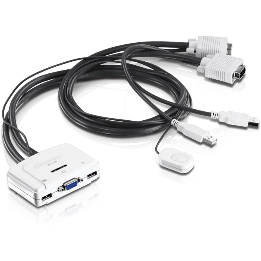 ملحق شبكات TRENDnet TK-217i-2-Port USB KVM Switch