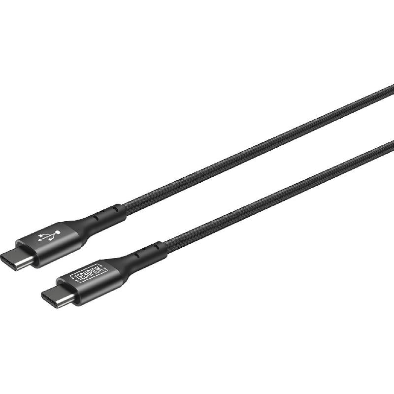 كيبل شحن ومزامنة Techpick - 183 m 600 ft اسود