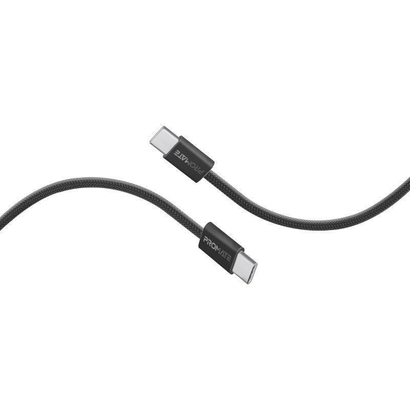 بروميت كابل شحن USB-C، كابل شحن مزامنة قوي من النوع C مع توصيل سريع للطاقة 60 وات، نقل بيانات 480 ميجابت في الثانية وسلك مجدول من النايلون بطول 120 سم