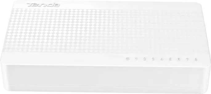 Tenda S108 8-Port Unmanaged 8-Port 10/100Mbps Fast Ethernet Switch موزع شبكة