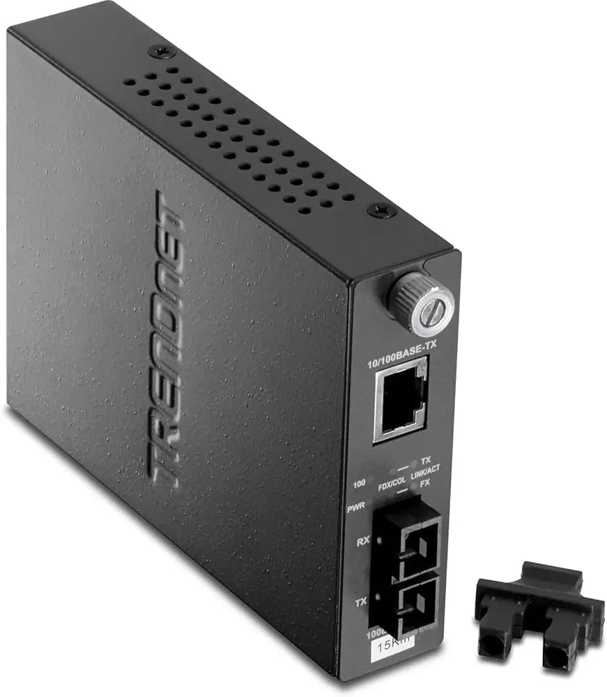 ملحق شبكات TRENDnet TFC-110S15 100Base-TX to 100Base-FX Single Mode SC Fiber Converter