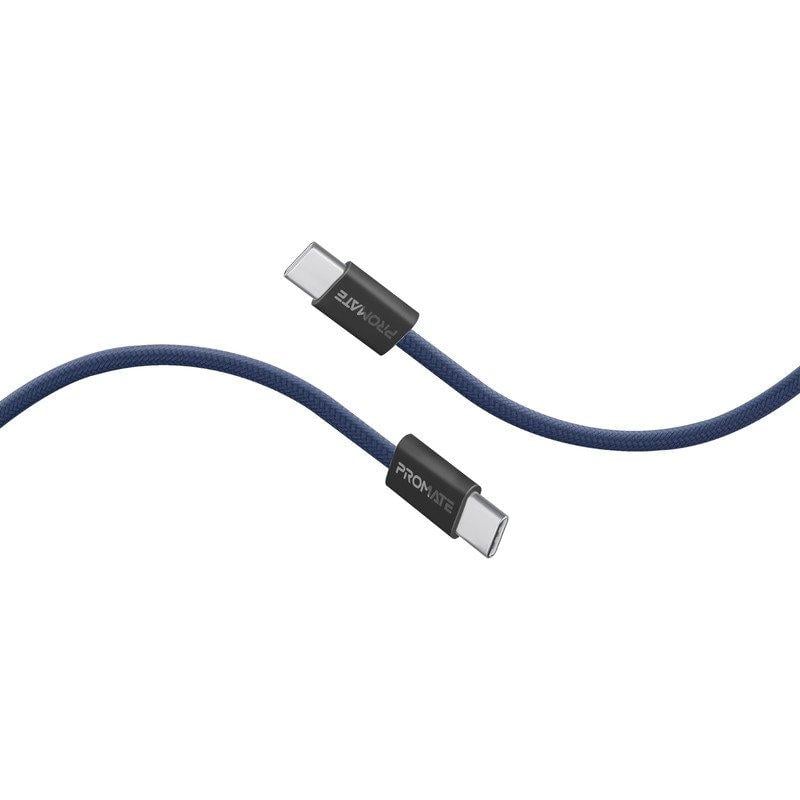بروميت كابل شحن USB-C، كابل شحن مزامنة قوي من النوع C مع توصيل سريع للطاقة 60 وات، نقل بيانات 480 ميجابت في الثانية وسلك مجدول من النايلون بطول 120 سم MP00000687