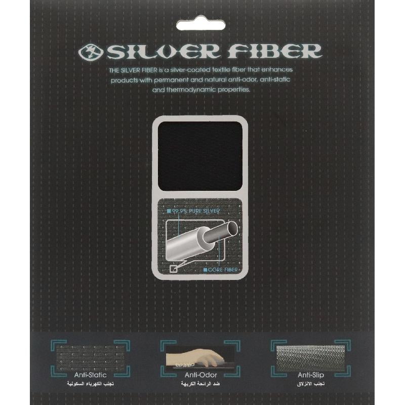 ماوس باد E-Century Silver Fiber - فضي