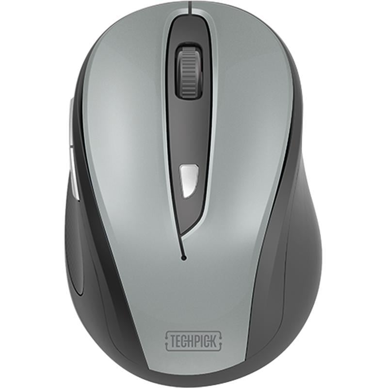 ماوس Techpick HGFMW-400 - لاسلكية بتردد 2.4 جيجاهرتز ار اف 800-1200-1600 نقطة في البوصة اسود