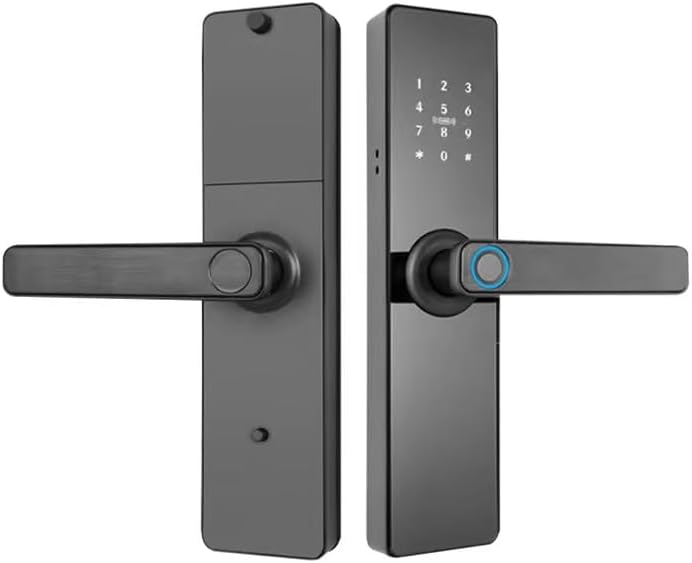 A9 Smart WiFi Door Lock with Fingerprint, Tuya App Control, RFID Card, Password & Key Access, IP65 Waterproof