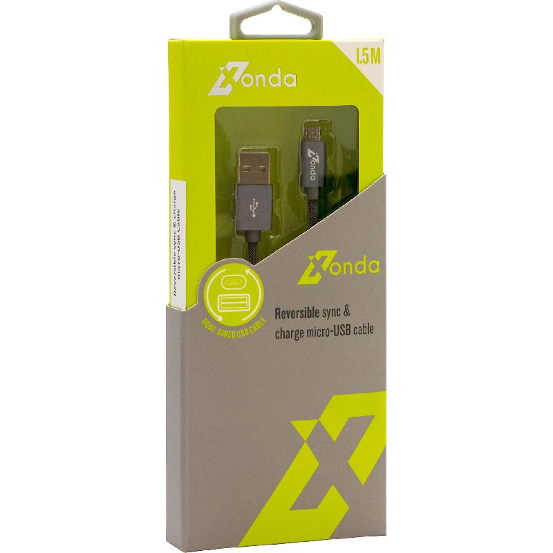 محول كيبل Xonda - 180 متر 591 قدم رمادي