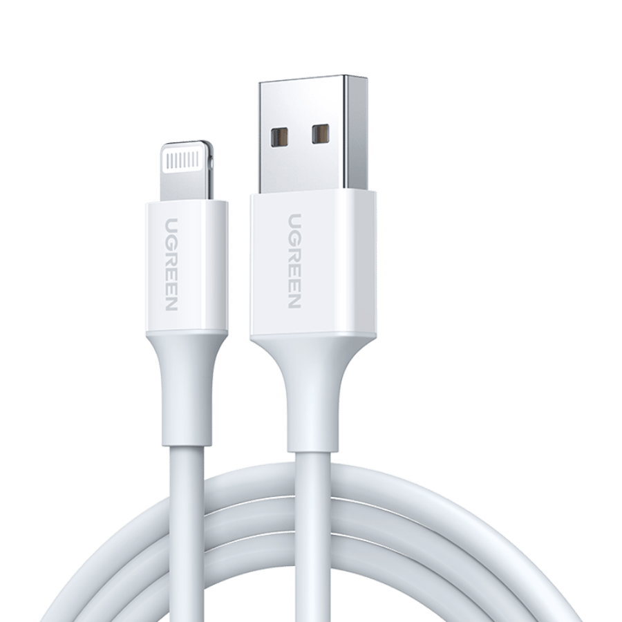 يوجرين سلك شاحن يوجرين usb إلى آيفون بطول 2 م - أبيض