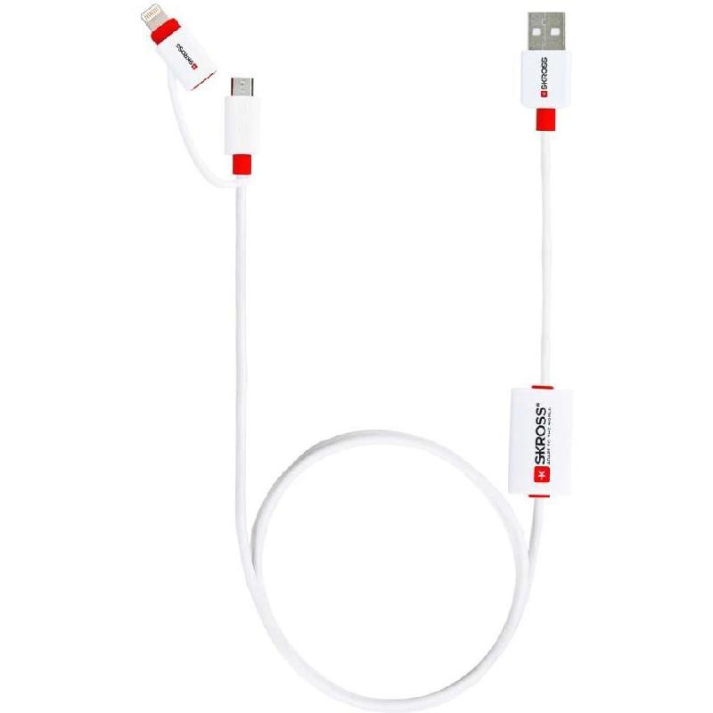 كيبل شحن ومزامنة Skross Buzz - لايتنينج الى USB