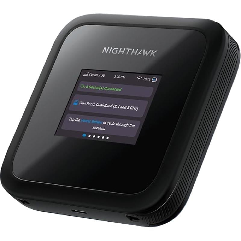 راوتر متنقل 5G Netgear Nighthawk M3 - حتى 2.5 ثانية/غيغابت اتصال حتى 32 جهاز اسود