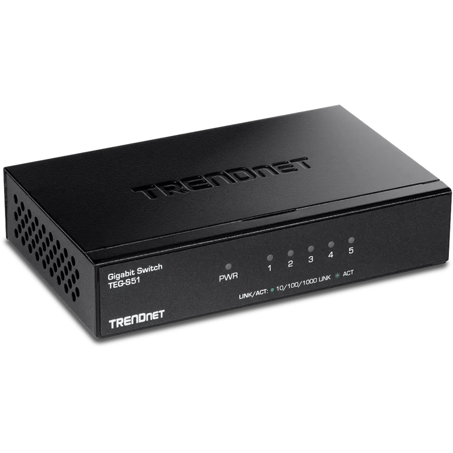 سويتش شبكة TRENDnet 5-Port Gigabit Desktop Switch
