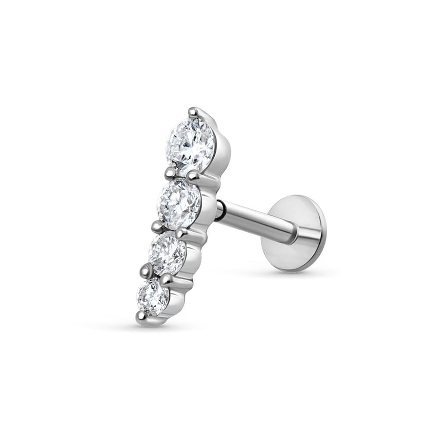 Diamond piercing ring