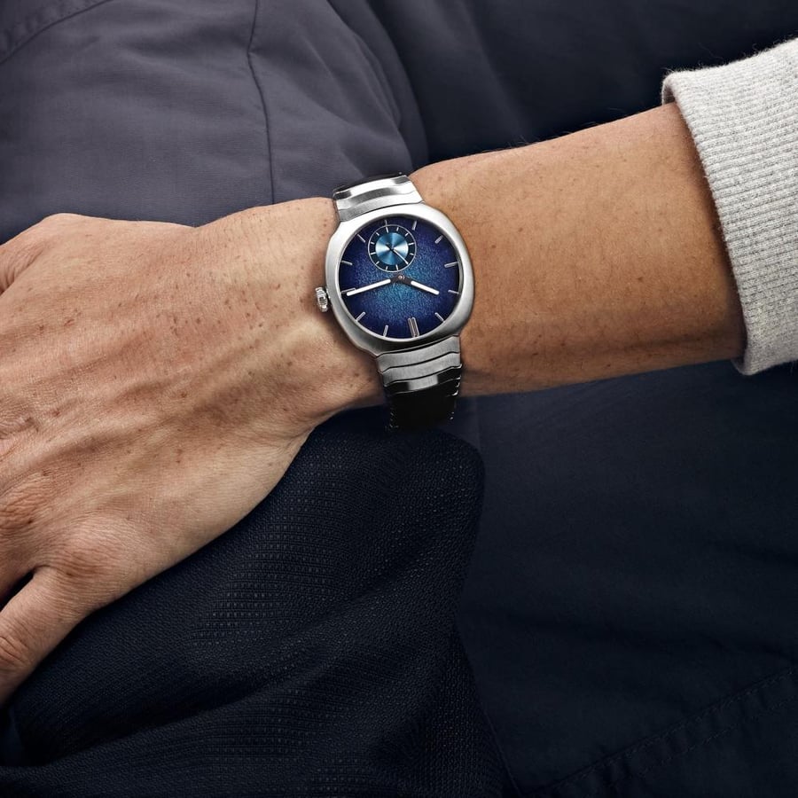 H. Streamliner Small Seconds Blue Enamel 6500-1200