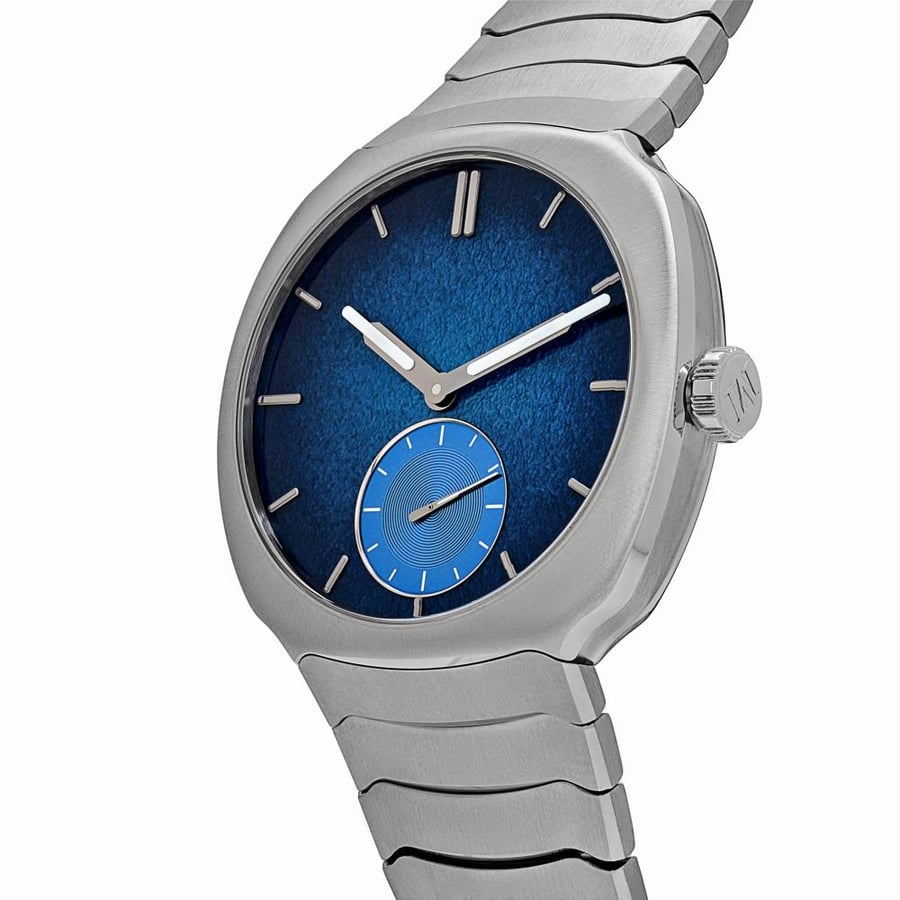 H. Streamliner Small Seconds Blue Enamel 6500-1200